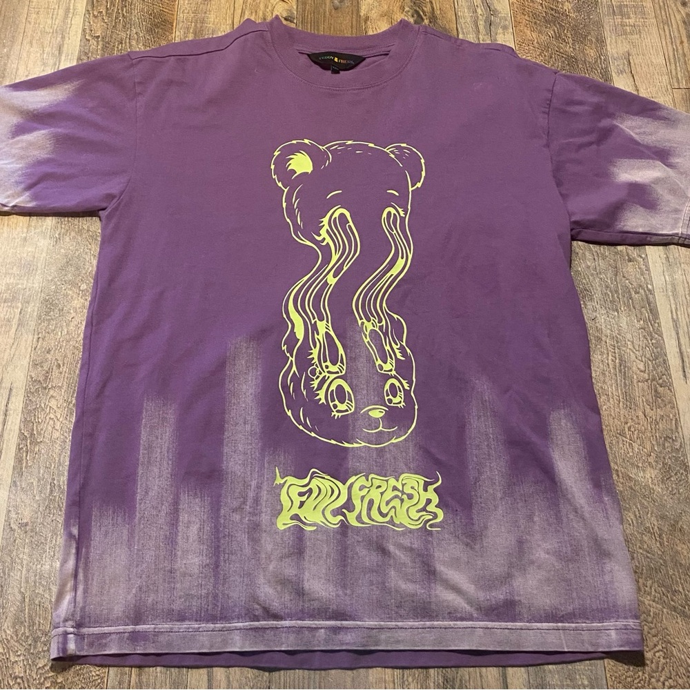 Teddy Fresh Acid Drip Brush Dye Tee